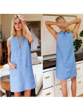 EMERSON FRY MOD SHIFT DRESS - CHAMBRAY 100%
Linen Size XXS